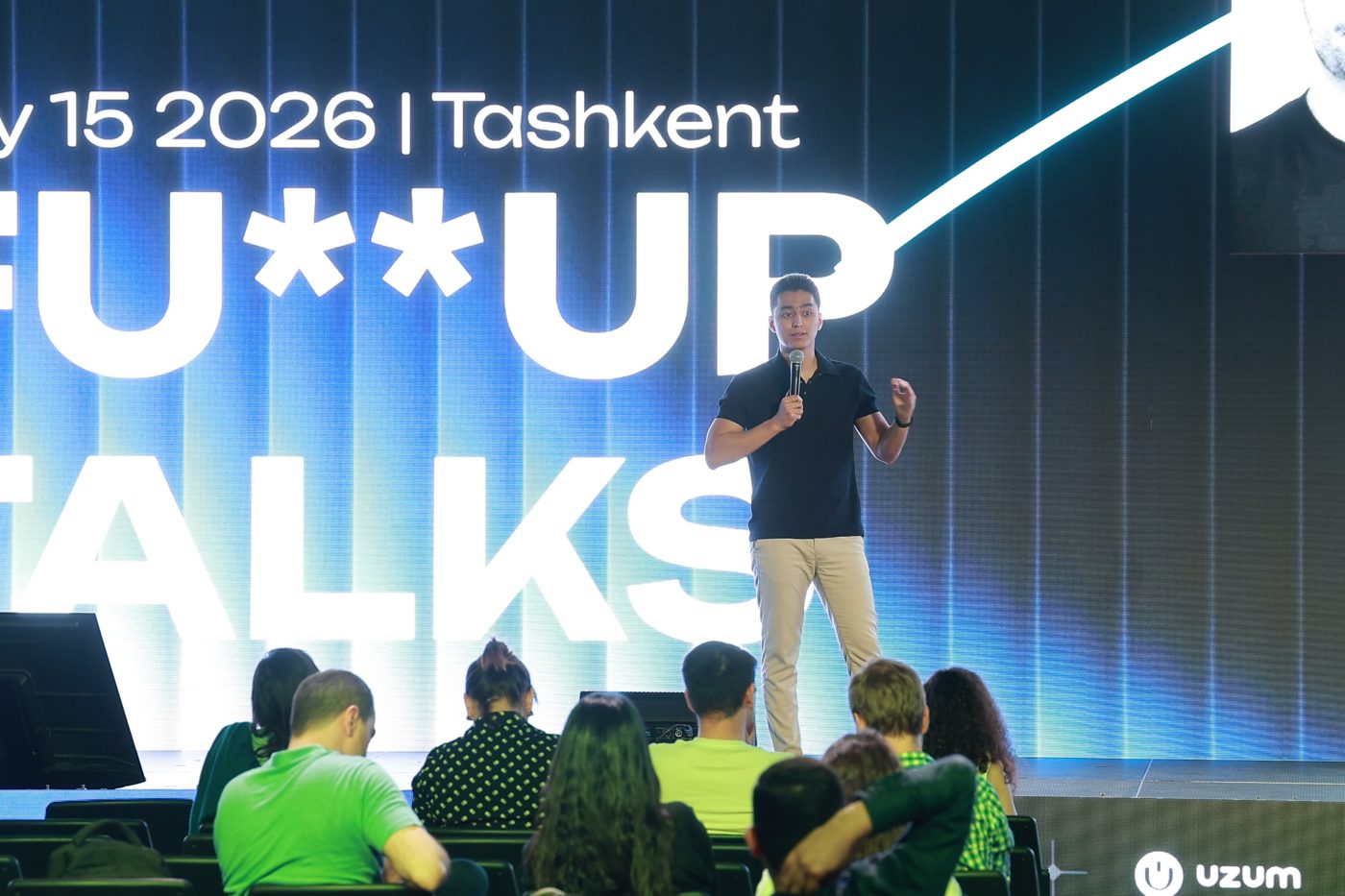 A speaker on stage at GTW Tashkent 2026